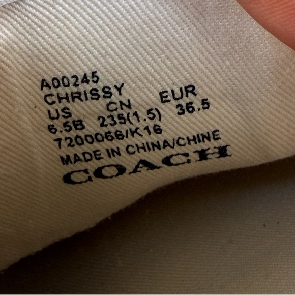 Coach Chrissy Outline Signature Slip-On Shoes size 6.5 - Picture 12 of 13
